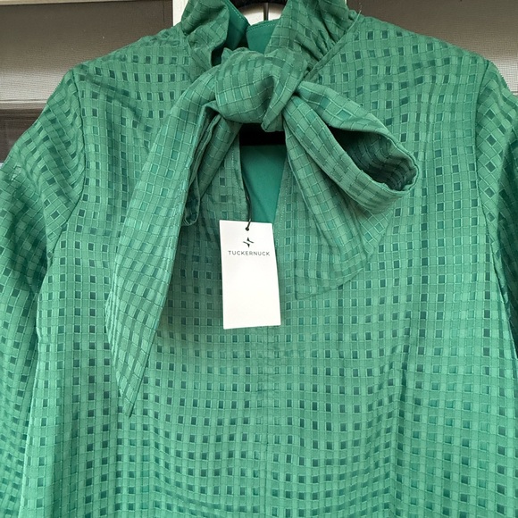 Tuckernuck NWT Emerald Green Burnout Daphne Dress - Picture 4 of 5